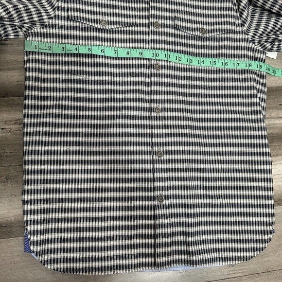 NWT Construct Men's Button Down Plaid Shirt Engineered Goods Blue Green Size S - Picture 5 of 6